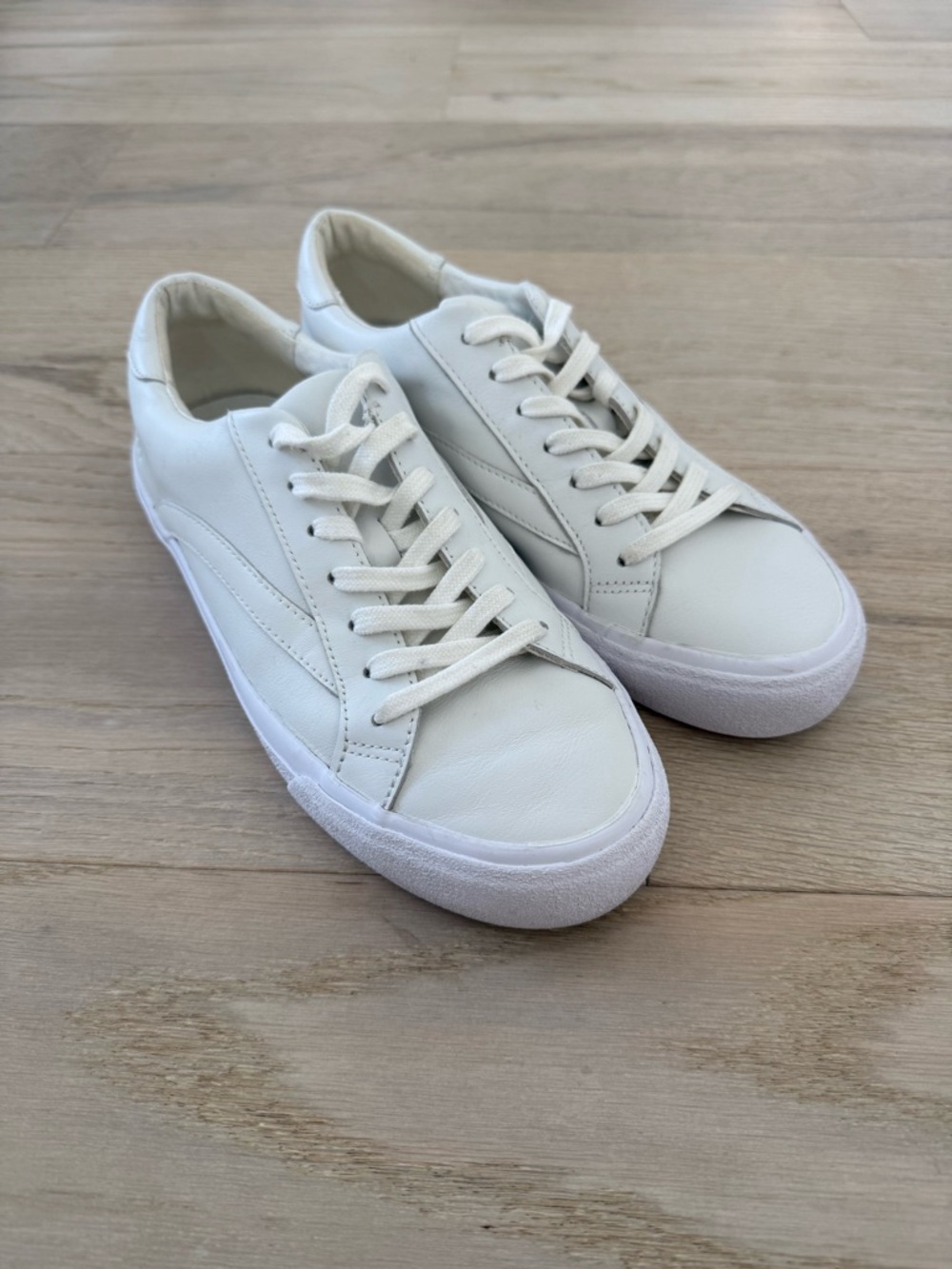 Madewell Women's Sidewalk Low-Top Sneakers in Leather 8,5